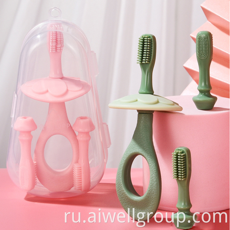 Soft Baby Flower Silicone Toothbrush